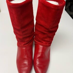 Karen Scott Red Heeled Boots